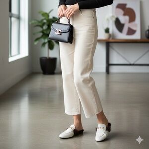 New Women's Flat Slippers, Riveted Signature Mules Size 240/38